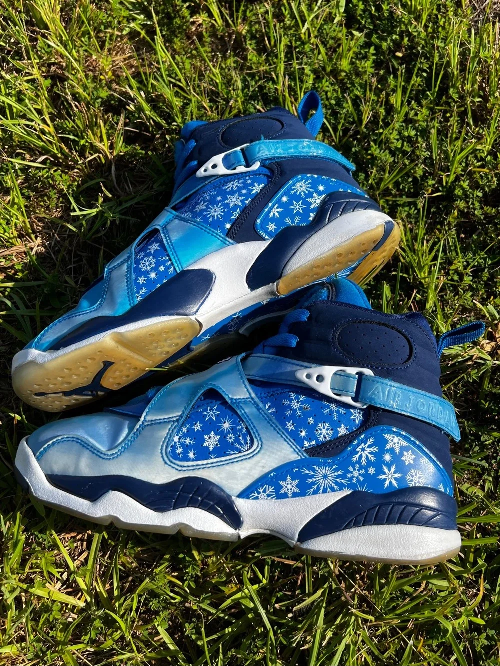CLEAN Air Jordan 8 size 6 Mens Snowflake Blue shoes